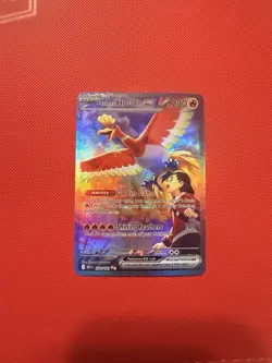 Pokemon TCG Ethan's Ho-Oh ex 230/182 Sv10 Destined Rivals Holo SIR Full Art - Image 1