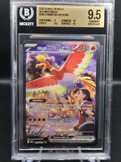 Pokemon TCG Ethan's Ho-Oh EX Sir 230/182 Destined Rivals BGS 9.5 GEM MINT - Image 1