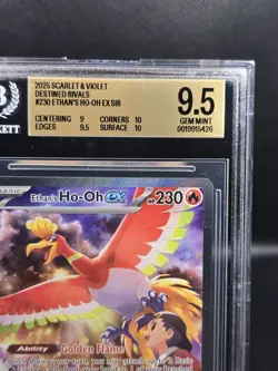 Pokemon TCG Ethan's Ho-Oh EX Sir 230/182 Destined Rivals BGS 9.5 GEM MINT - Image 3