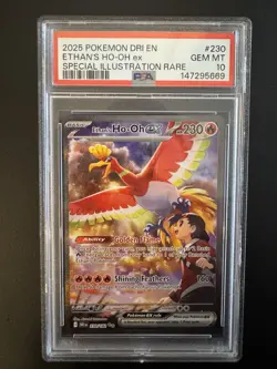 Pokemon TCG Ethan's Ho-Oh EX 230/182 Destined Rivals SIR PSA 10 - Image 1