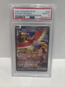 Pokemon TCG Ethan's Ho-Oh EX 230/182 Destined Rivals SIR PSA 10 - Image 1