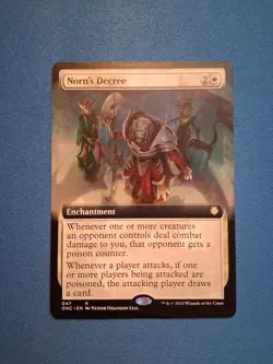 Norn's Decree Extended Art Commander: Phyrexia NM Magic MTG - Image 1