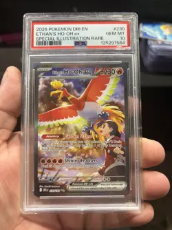 Pokemon TCG Ethan's Ho-Oh EX Sir Destined Rivals 230/182 PSA 10 - Image 1