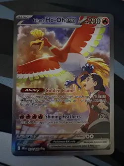 Pokemon TCG Ethan's Ho-Oh EX Sir Destined Rivals Card 230/182 Mint Condition - Image 1
