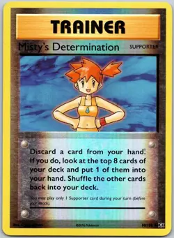 Misty's Determination 80/108 Uncommon Evolutions Pokemon Reverse Holo Near Mint - Image 1