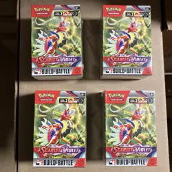 Pokemon Scarlet and Violet Base Set - Build and Battle Box Sealed - Lot of 4 - Image 1