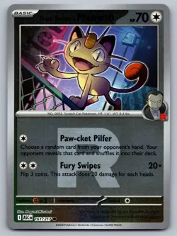 Team Rocket's Meowth (Team Rocket) 161/217 Holo Ascended Heroes Pokemon NM/M - Image 1