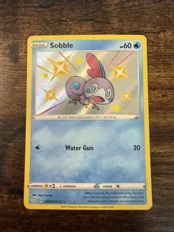 Pokemon TCG Sobble Shining Fates SV025/SV122 Shiny Holo Rare LP-NM - Image 1