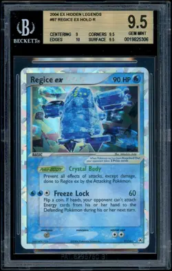 Pokemon EX HIDDEN LEGENDS 97/101 Regice ex Ultra Rare Holo ENG BGS 9.5 GEM MINT - Image 1
