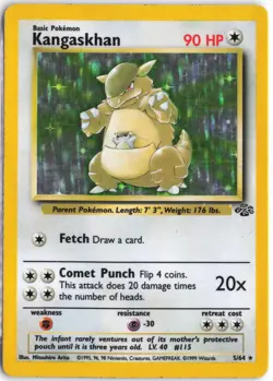 Kangaskhan 5/64 Holo Rare Jungle Pokemon Unlimited Holo MP - Image 1
