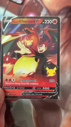 Lance's Charizard v SWSH133 Celebrations Black Star Promo Mint Pokemon - Image 2