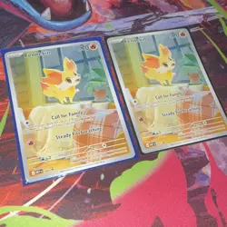 Pokemon TCG Fennekin Holo Promo Lot (2 Cards) 080 English - Image 1