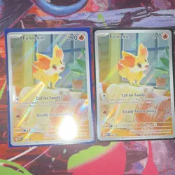 Pokemon TCG Fennekin Holo Promo Lot (2 Cards) 080 English - Image 3