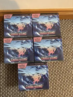 5x Pokemon Tcg Mega Evolutions Chaos Rising Etb READ DESCRIPTION - Image 1