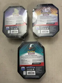 Pokemon TCG Triple Whammy Tin Complete Set of 3 Darkrai Tyranitar Slaking Sealed - Image 2