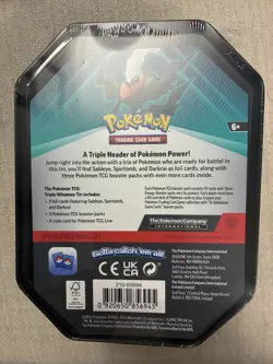 Pokemon TCG Triple Whammy Tin Complete Set of 3 Darkrai Tyranitar Slaking Sealed - Image 4
