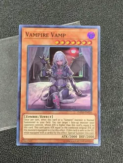 Yu-Gi-Oh Card - DASA-EN050 - VAMPIRE VAMP (super rare holo) - NM/Mint Condition - Image 1