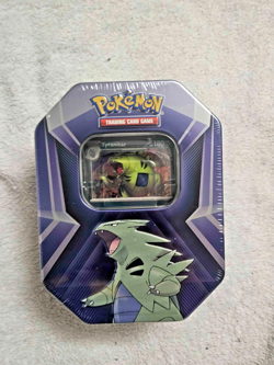 Pokemon TCG Triple Whammy Collector's Tin Tyranitar - Factory Sealed - Image 1