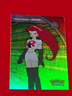 Topps TV Animation Edition Pokemon Heroes & Villains Jesse HV2 card 2000 holo - Image 2