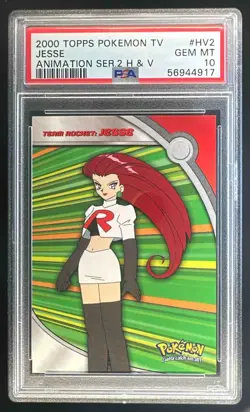 2000 Topps Pokemon TV Animation Edition Series 2 Team Rocket: JESSE #HV2 PSA 10 - Image 1