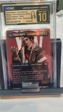 CGC 10 MTG Final Fantasy 2025 Foil Borderless Emet-Selch + Hades 2 Card - Image 1