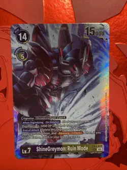 Digimon Card Game ShineGreymon: Ruin Mode (Reprint) Generation EX4-074 - Image 1
