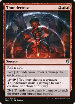[MTG] Thunderwave (Foil) (201) (CLB) NM - Image 1