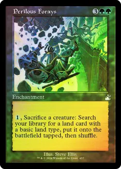 Magic The Gathering MTG PERILOUS FORAYS RETRO FRAME FOIL Ravnica Remastered NM - Image 1