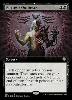 MTG Phyresis Outbreak - Extended Art, NM-Mint, English Commander: Phyrexia: All - Image 1