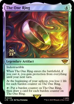 Magic MTG LOTR Prerelease FOIL The One Ring NEAR MINT NM - Image 1