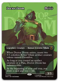 Doctor Doom (Borderless) (365) #365 (NM) Marvel Super Heroes MSH Magic MTG - Image 1