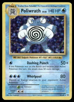 Poliwrath 25/108 Holo Rare Evolutions Pokemon Holo Near Mint - Image 1