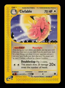 Clefable 41/165 Rare Expedition Base Set Pokemon Cards - Image 1