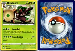 Rillaboom 015/202 Rare Sword & Shield Pokemon Near Mint - Image 1