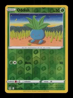 REVERSE HOLO ODDISH COMMON 001/196 LP POKEMON - Image 1