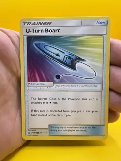 🔥U-Turn Board 211/236 SM Unified Minds Pokemon TCG NM CLEAN✨ - Image 1