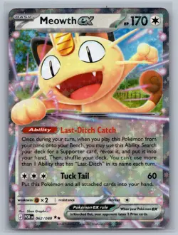 Meowth ex 062/088 Double Rare Perfect Order Pokemon Near Mint - Image 1