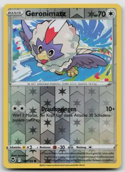 Geronimatz 148/195 Reverse Holo - Silberne Sturmwinde - DE - NM - Pokemon TCG - Image 1