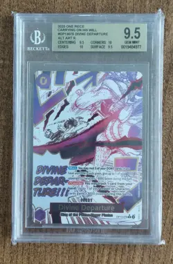 BGS 9.5 Divine Departure Alt Art Event OP13-076 Carrying On His Will One Piece - Image 1