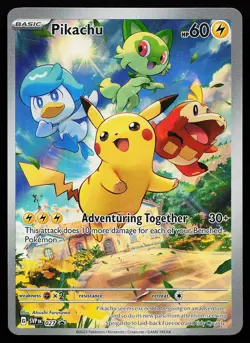 Pikachu 027 Holo Scarlet & Violet Promo Pokemon Card - Image 1