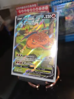 Pokemon TCG Charizard v SWSH260 Sword & Shield Promo Card Near Mint Condition - Image 1