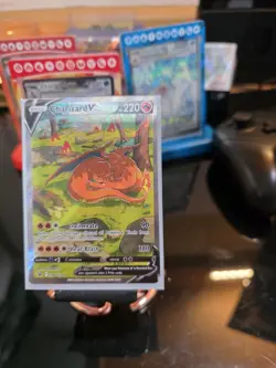 Pokemon TCG Charizard v SWSH260 Sword & Shield Promo Card Near Mint Condition - Image 3