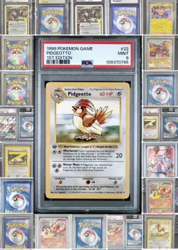 Pokemon Card Pidgeotto 22/102 1st Edition PSA 9 Shadowless Base Set - Image 1