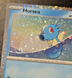 Horsea Cosmo Holo SWIRL Promo Pokemon TCG Card ( SV: Scarlet & Violet #137 A ) - Image 3