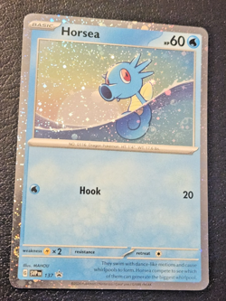 Horsea Cosmo Holo SWIRL Promo Pokemon TCG Card ( SV: Scarlet & Violet #137 A ) - Image 4