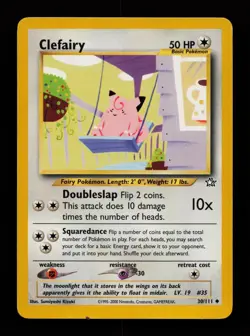 Clefairy 30/111 Uncommon Neo Genesis Pokemon Cards - Image 1