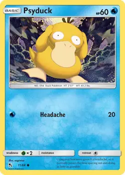 Psyduck 11/68 Common Hidden Fates Pokemon Card - Image 1