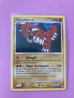 Pokemon Card Groudon (29/146) Legends Awakened Rare Non-Foil - Image 1