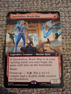 Quicksilver, Brash Blur Extended Art Marvel Super Heroes Mtg Nm 0412 - Image 1