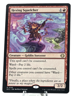 MTG Hexing Squelcher - Goblin Sorcerer, Lorwyn Eclipsed 0145 NM Magic - Image 1